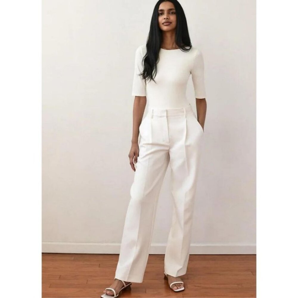 Wilfred Ibiza High-waisted Pleated Pant Light Birch Size 0 NWT